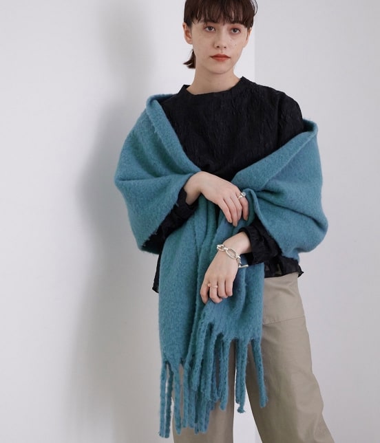 Mademoiselle Rope リサイクルループヤーンボリュームカラーストール ファッション雑貨 ストール スヌード 通販 J Adore Jun Online