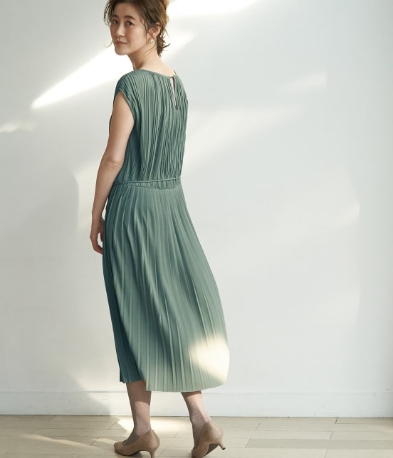 一部店舗限定 Mon E Toile ジャージープリーツワンピース Rope Picnic ロペピクニック オフィシャルサイト