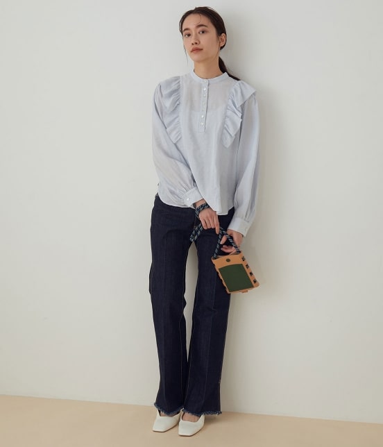 Adam Et Rope Femme Web限定 ショルダーフリルブラウス トップス シャツ ブラウス 通販 J Adore Jun Online