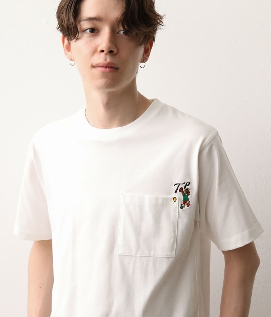Junred ワンポイントベア刺繍オージーコットンtシャツ トップス Tシャツ カットソー 通販 J Adore Jun Online