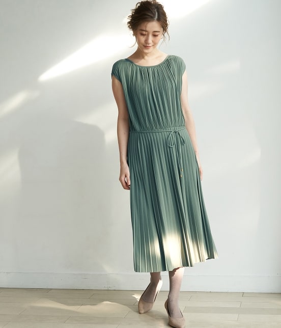 一部店舗限定 Mon E Toile ジャージープリーツワンピース Rope Picnic ロペピクニック オフィシャルサイト