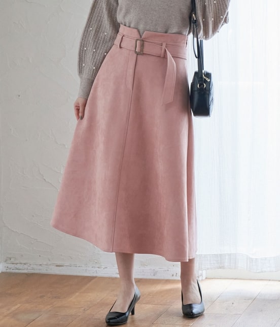 Vis パウダータッチエコスエード ハイウエストフレアスカート スカート スカート 通販 J Adore Jun Online