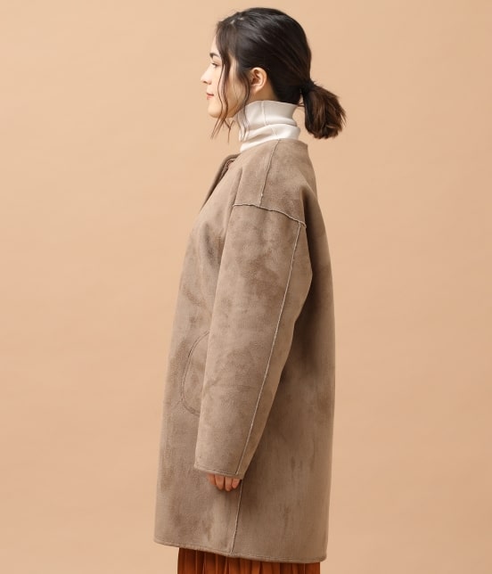 Salon Adam Et Rope 店舗限定 2way フェイクムートン2wayコート ジャケット アウター ムートンコート 通販 J Adore Jun Online