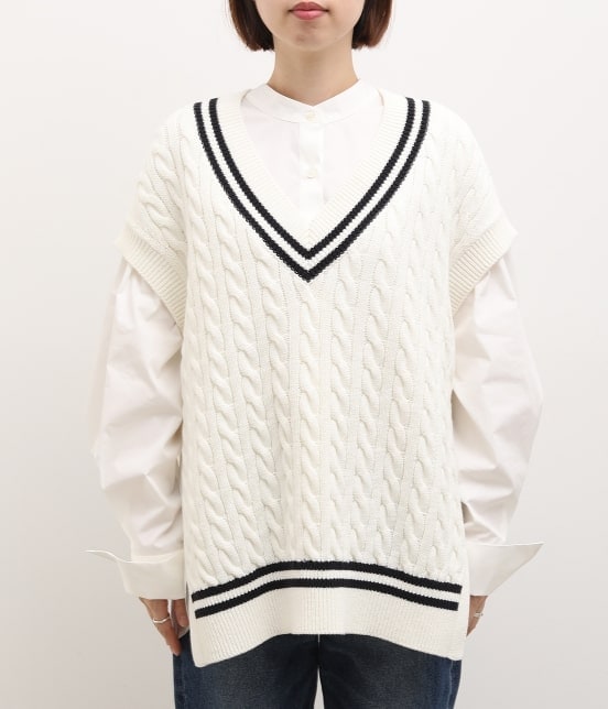 Adam Et Rope Femme チルデンニットベスト トップス ベスト 通販 J Adore Jun Online