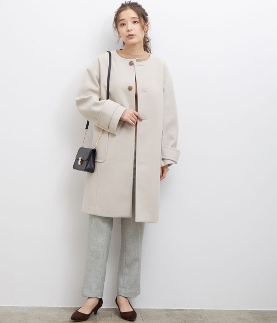 Rope Picnic ジャージーメルトンノーカラーコート ジャケット アウター その他アウター 通販 J Adore Jun Online