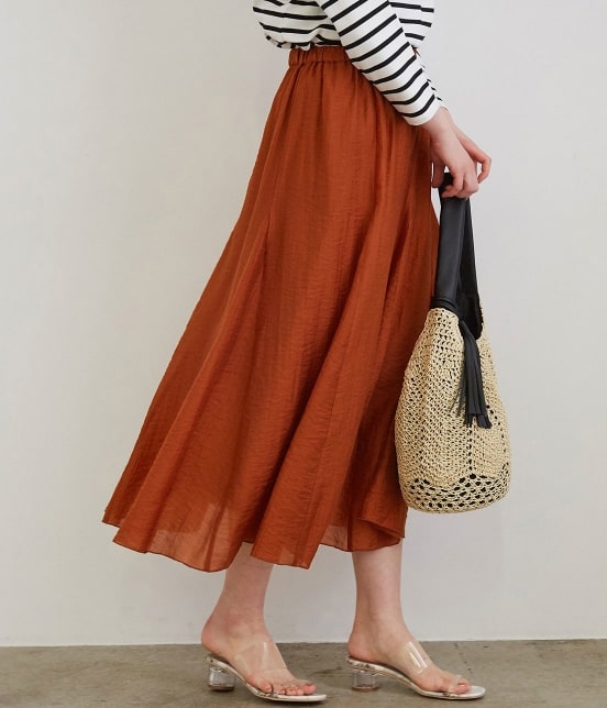 Rope Picnic シアーギャザーフレアスカート スカート スカート 通販 J Adore Jun Online