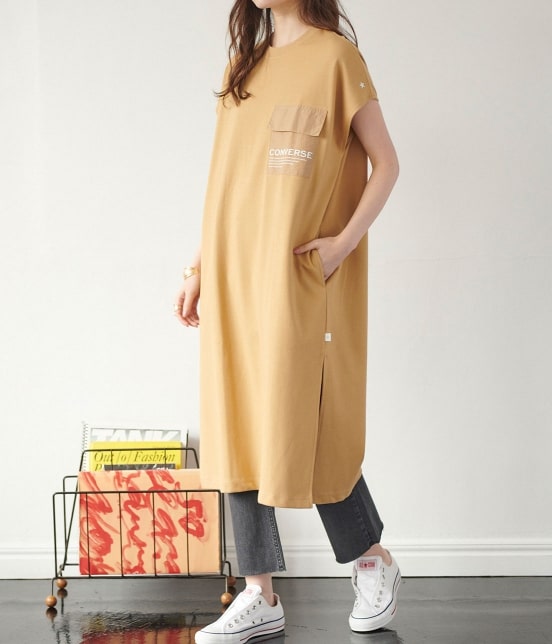 Vis Converse ダブルフェイスナイロンポケットフレンチワンピース ワンピース ワンピース 通販 J Adore Jun Online