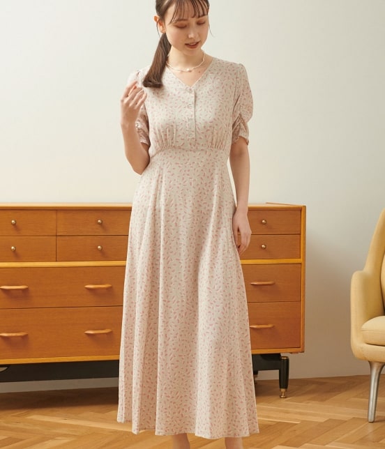 Vis Uv Care ギャザースリーブハイウエストワンピース ワンピース ワンピース 通販 J Adore Jun Online