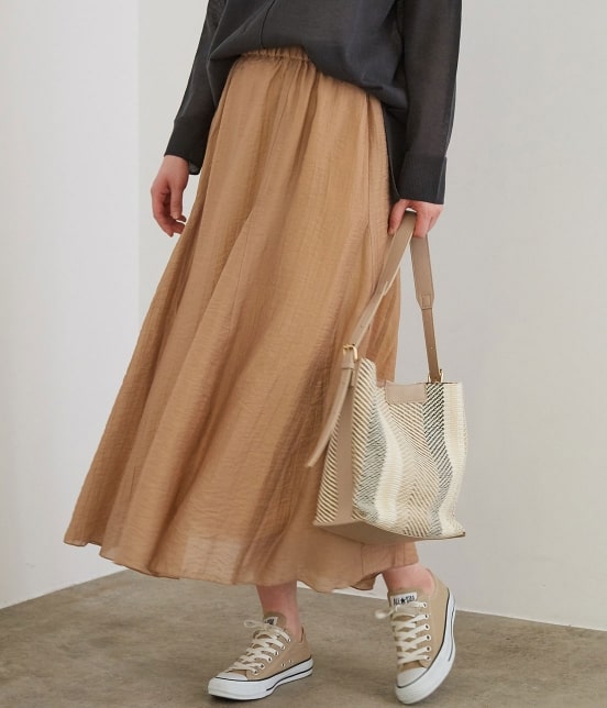 Rope Picnic シアーギャザーフレアスカート スカート スカート 通販 J Adore Jun Online
