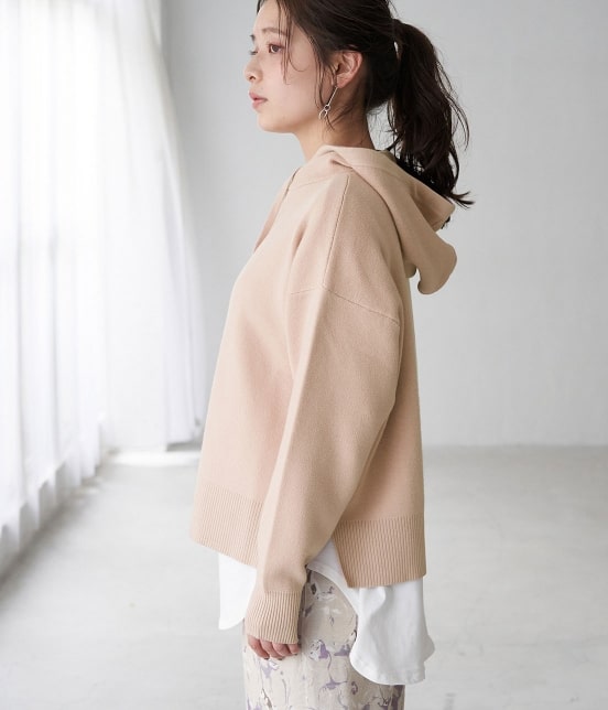 Rope Picnic マシンウォッシャブル ショート丈ニットフーディー トップス ニット セーター 通販 J Adore Jun Online Rope Picnic マシンウォッシャブル ショート丈ニットフーディー トップス ニット セーター 通販 J Adore Jun Online