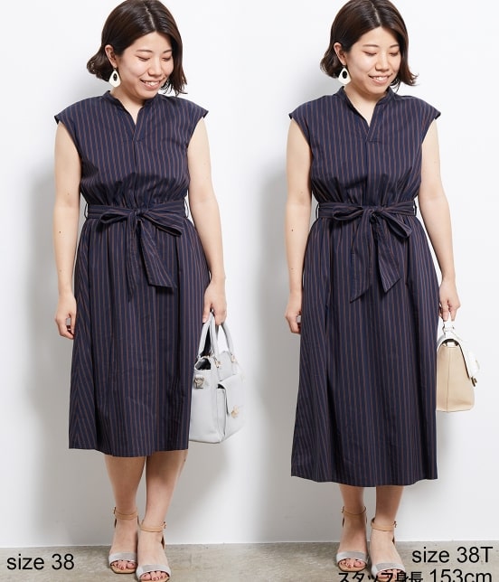 Rope Picnic Web限定 着丈が選べる キーネックストライプワンピース ワンピース ワンピース 通販 J Adore Jun Online