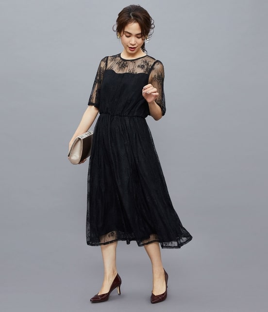 Rope Web限定 結婚式にも 総レースドレスワンピース ワンピース ワンピース 通販 J Adore Jun Online