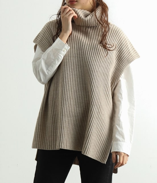 Adam Et Rope Le Magasin 2way リブ編みタートルネックベスト トップス ベスト 通販 J Adore Jun Online