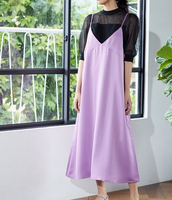 Vis Easy Care ヘビーサテン切替えキャミワンピース ワンピース ワンピース 通販 J Adore Jun Online