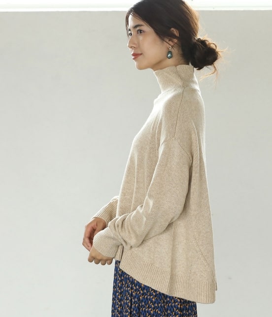 Vis Web限定 タートルネックaラインニットプルオーバー トップス ニット セーター 通販 J Adore Jun Online
