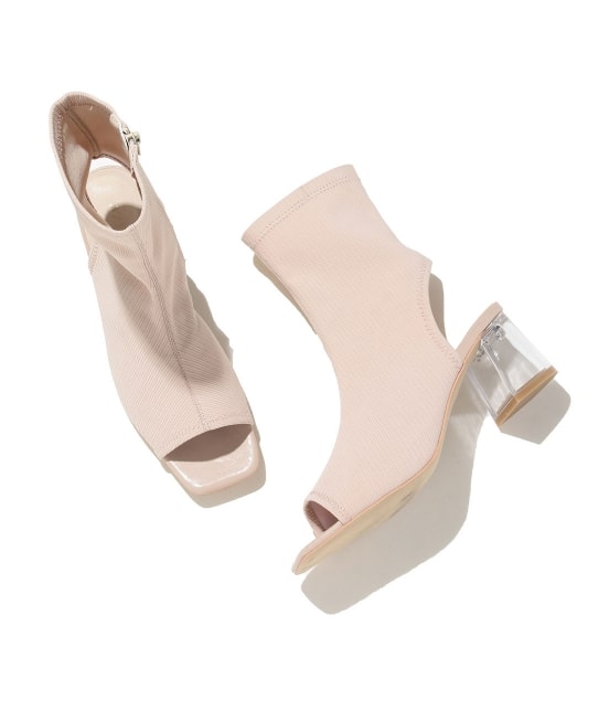 Vis オープントゥニットクリアヒールブーツ シューズ ブーティ 通販 J Adore Jun Online