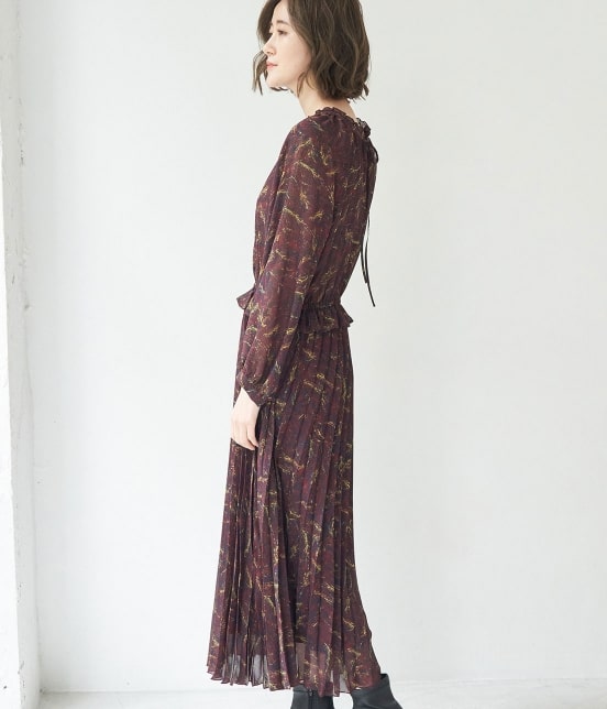 Rope Picnic プリーツコンビフラワーワンピース ワンピース ワンピース 通販 J Adore Jun Online