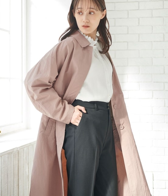 Vis 撥水加工 ワッシャーステンカラーコート ジャケット アウター ステンカラーコート 通販 J Adore Jun Online