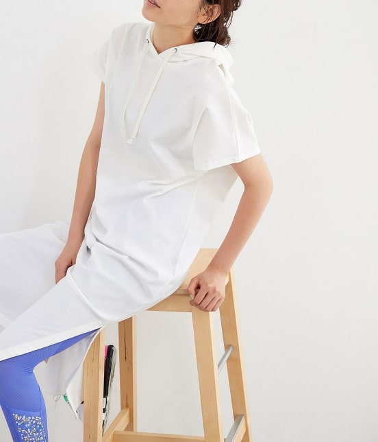 Nergy ストレッチサイドスリットフーデットロングワンピース ワンピース ワンピース 通販 J Adore Jun Online