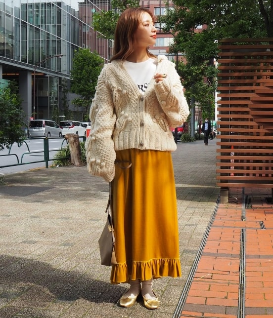 Mademoiselle Rope フリルヘムベロアロングスカート スカート スカート 通販 J Adore Jun Online