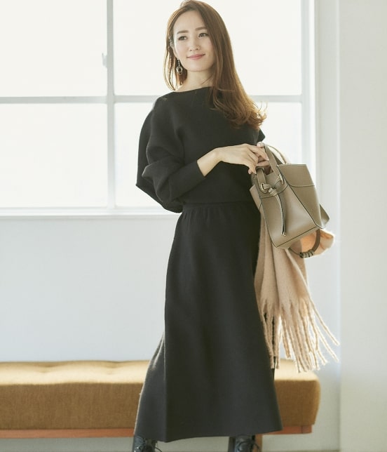 Vis 星玲奈 Vis ドルマンフレアニットワンピース ワンピース ワンピース 通販 J Adore Jun Online