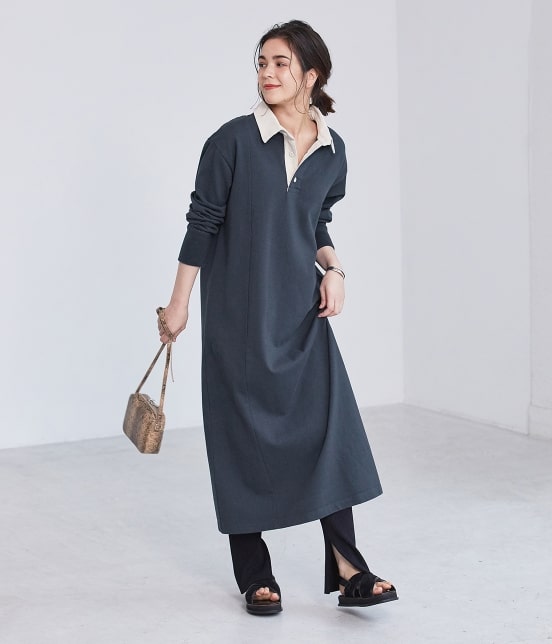 Adam Et Rope Femme 別注 Rugger Shirt One Piece ワンピース ワンピース 通販 J Adore Jun Online