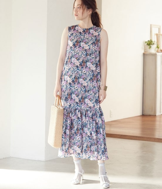Vis マルチフラワーティアードワンピース ワンピース ワンピース 通販 J Adore Jun Online