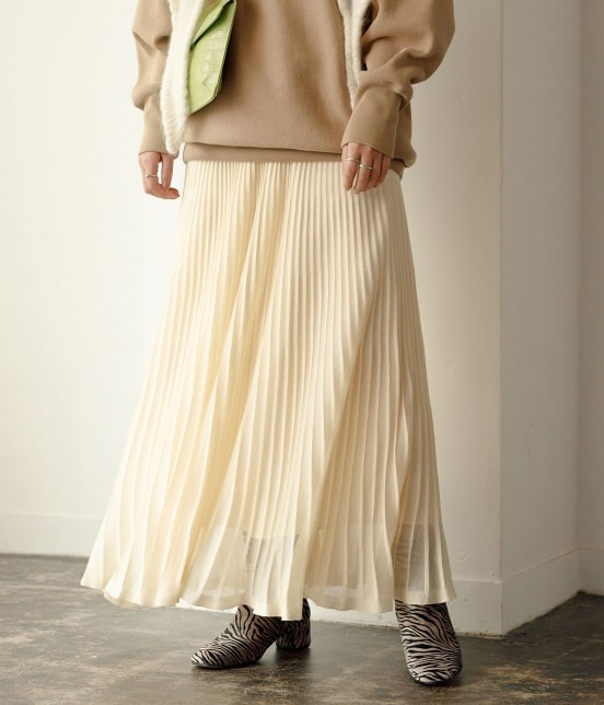 Adam Et Rope Femme シアーニットプリーツスカート スカート スカート 通販 J Adore Jun Online