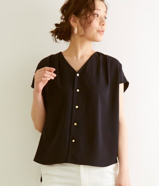 Rope Picnic タックvネックブラウス トップス シャツ ブラウス 通販 J Adore Jun Online