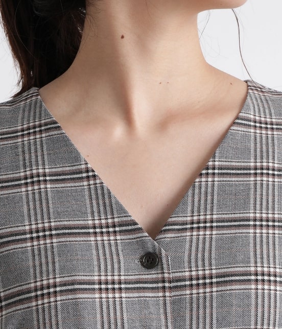 Vis リボン付きiラインチェックワンピース ワンピース ワンピース 通販 J Adore Jun Online