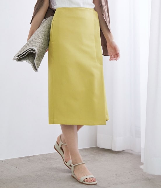 Rope ドラマ着用 洗える ポリエステルツイルラップスカート スカート スカート 通販 J Adore Jun Online