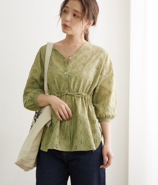 Rope Picnic Web限定 刺繍レースボリュームブラウス トップス シャツ ブラウス 通販 J Adore Jun Online