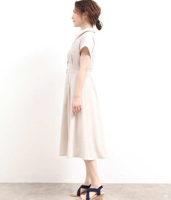 Vis Easy Care ハイウエスト切り替えシャツワンピース ワンピース ワンピース 通販 J Adore Jun Online