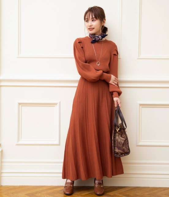 Vis 高橋愛 Vis ボリュームスリーブニットワンピース ワンピース ワンピース 通販 J Adore Jun Online