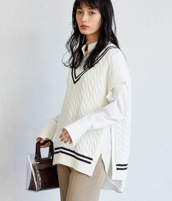 Adam Et Rope Femme チルデンニットベスト トップス ベスト 通販 J Adore Jun Online