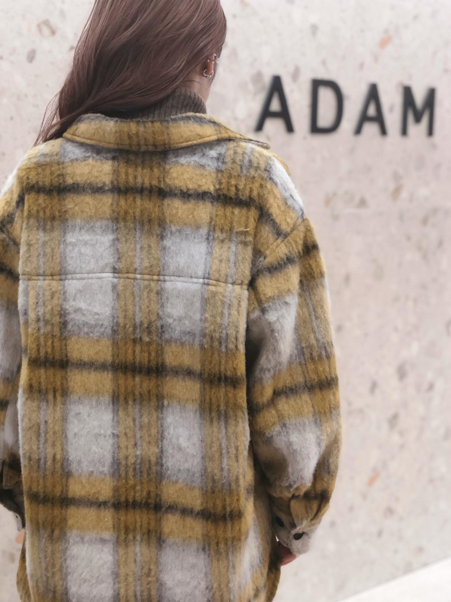 シャギーチェックオーバーシャツコート Staff Outfit Adam Et Rope アダムエロペ