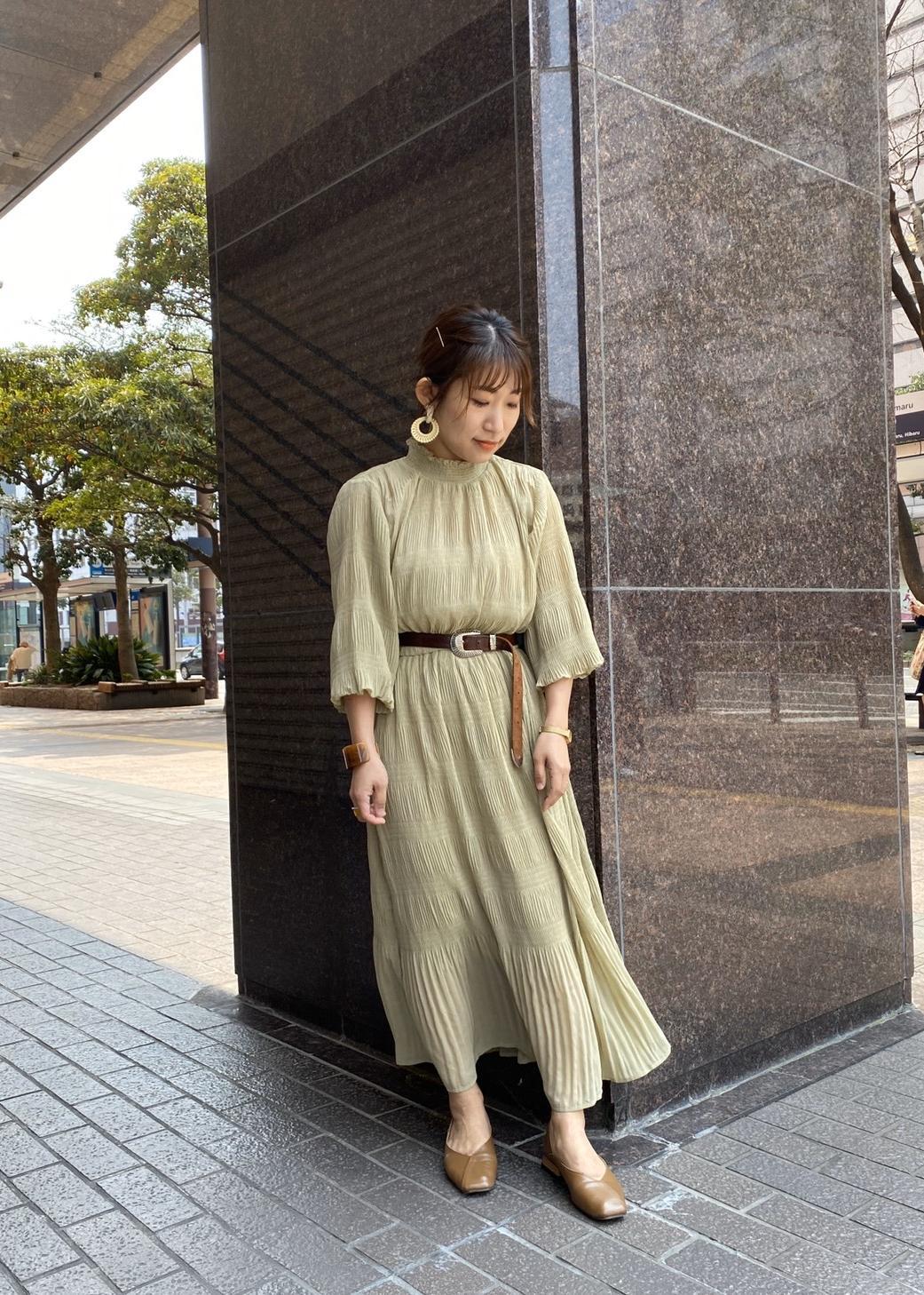 グリーンワンピース Staff Styling Vis