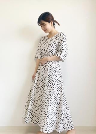 Rope Picnic 一部店舗限定 結婚式にも ダルメシアンプリントワンピース ワンピース ドレス 通販 J Adore Jun Online