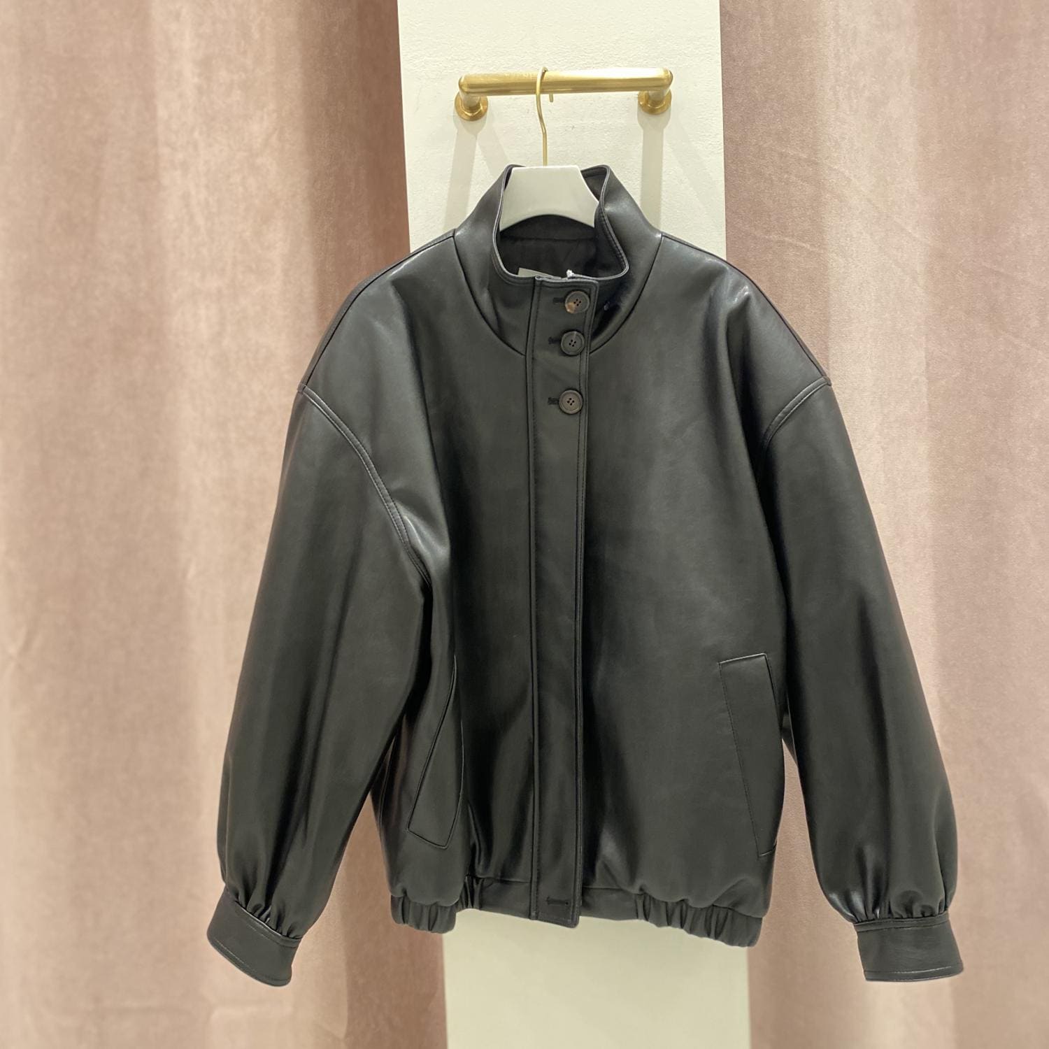 AMOMENTOアモーメント ブルゾン VEGAN LEATHER AMOMENTOアモーメント ブルゾン VEGAN LEATHER