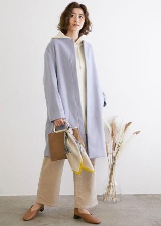 ロペピクニック　フロントホックノーカラーコート ROPÉ PICNIC(ロペピクニック) / フロントホックノーカラーコート