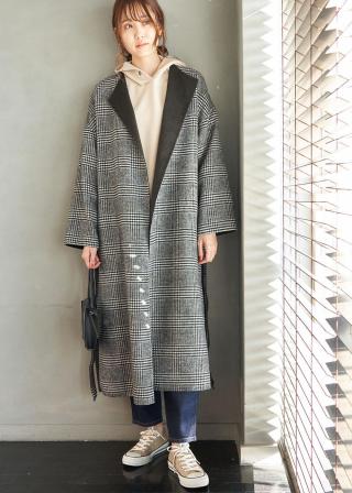 新品未使用　【2WAY】 ROPÉ PICNIC 配色リバーコート　38 ROPÉ PICNIC(ロペピクニック) / 【2WAY】配色リバーコート