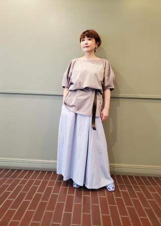 ROPE ロペ ストライプキャミドレス ワンピース ネイビー サイズ38 ROPÉ(ロペ) / ストライプキャミドレス (ワンピース / ワンピース