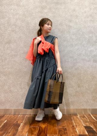 【美品】Mizuno ミズノ　撥水　ロングワンピース　Ａライン　フレア 美品】Mizuno ミズノ 撥水 ロングワンピース Aライン フレア