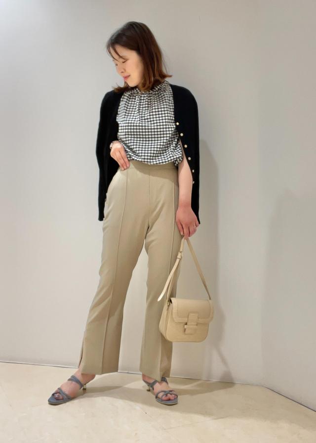 シアーチェックフレンチ袖ブラウス Rope Picnic ロペピクニック オフィシャルサイト