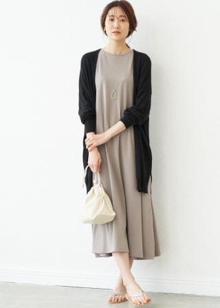 新品アルベロベロカットアウトワンピースチュニックカーディガン ROPÉ PICNIC(ロペピクニック) / 【UVケア・接触冷感】ゴールド