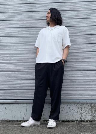 JUNRED(ジュンレッド) / ストレッチリネンライクオープンカラー