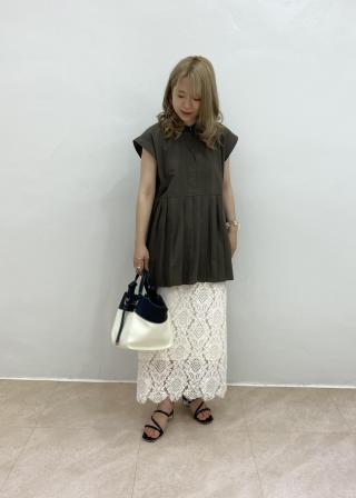 Vis きちんと感溢れる 切り替えプリーツフレンチスリーブ前開きシャツ トップス シャツ ブラウス 通販 J Adore Jun Online