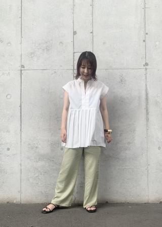 Vis きちんと感溢れる 切り替えプリーツフレンチスリーブ前開きシャツ トップス シャツ ブラウス 通販 J Adore Jun Online