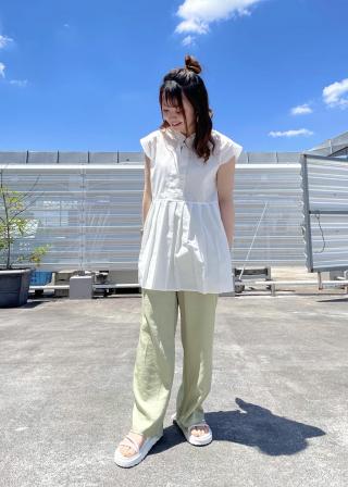 Vis きちんと感溢れる 切り替えプリーツフレンチスリーブ前開きシャツ トップス シャツ ブラウス 通販 J Adore Jun Online