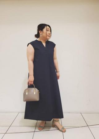 JUN & ROPE タイトフィットワンピース JUN & ROPE タイトフィットワンピース スキッパーIライン